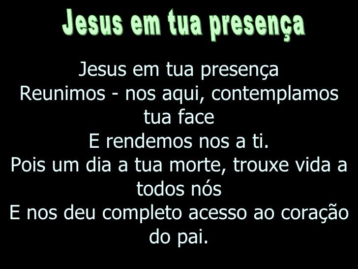 Jesus Tua Presença é O Que Eu Mais Quero