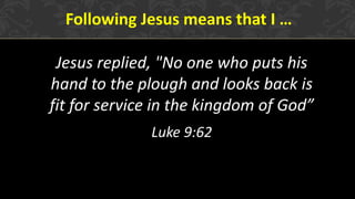 Jesus Explains The Cost Of Following Him