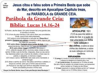 Jesus falou da primeira besta | PPT