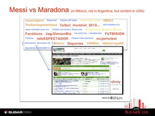 Messi vs Maradona (in México, not in Argentina, but content in USA)
 