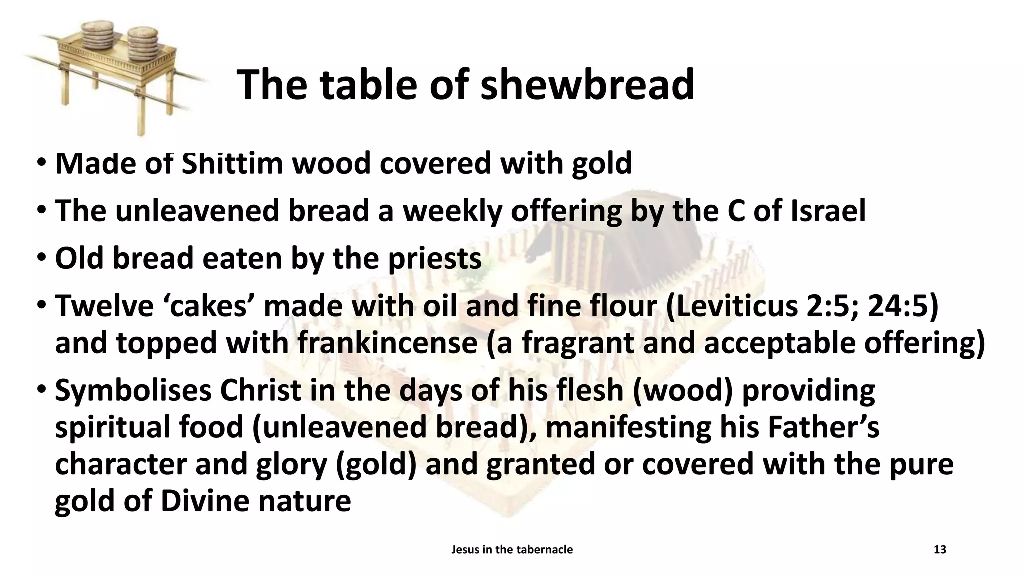 Jesus in the tabernacle | PPTX