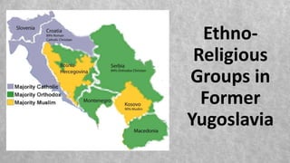 Ethno-
Religious
Groups in
Former
Yugoslavia
 