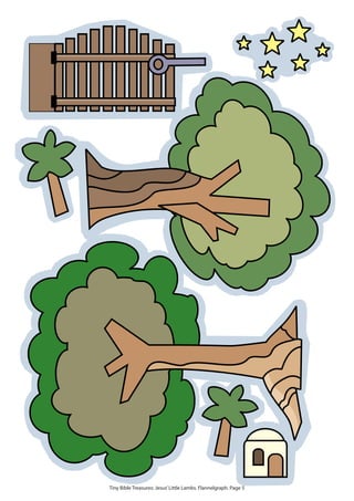 Tiny Bible Treasures: Jesus’Little Lambs. Flannelgraph. Page 5
 