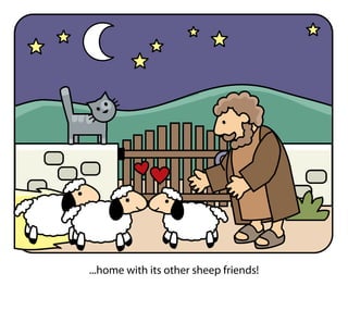 ...home with its other sheep friends!
 