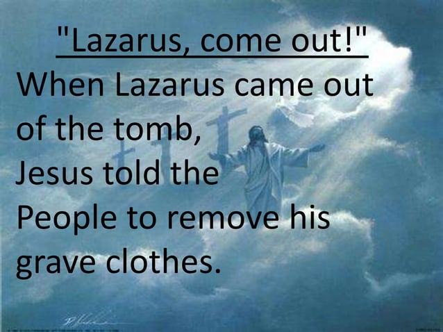 Jesus raises lazarus | PPTX