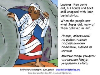Иисус Воскрешает Лазаря - Jesus Raises Lazarus | PPT