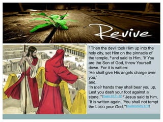 Jesus resists temptation | PPTX