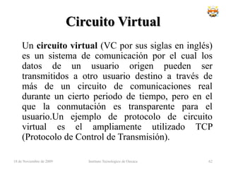 Ventajas y Desventajas de la topología en estrellaVentajasTiene los medios para prevenir problemas.Si una PC se desconecta o se rompe el cable solo queda fuera de la red esa PC.Fácil de agregar, reconfigurar arquitectura PC.Fácil de prevenir daños o conflictos.Permite que todos los nodos se comuniquen entre sí de manera conveniente.El mantenimiento resulta mas económico y fácil que la topología busDesventajasSi el nodo central falla, toda la red se desconecta.Es costosa, ya que requiere más cable que las topologías bus o anillo.El cable viaja por separado del hub a cada computadora18 de noviembre de 2009Instituto Tecnologico de Oaxaca46
