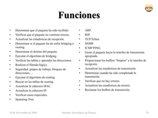 Circuito Virtual	Un circuito virtual (VC por sus siglas en inglés) es un sistema de comunicación por el cual los datos de un usuario origen pueden ser transmitidos a otro usuario destino a través de más de un circuito de comunicaciones real durante un cierto periodo de tiempo, pero en el que la conmutación es transparente para el usuario.Un ejemplo de protocolo de circuito virtual es el ampliamente utilizado TCP (Protocolo de Control de Transmisión).18 de noviembre de 2009Instituto Tecnologico de Oaxaca62