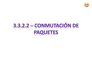 Ventajas respecto a la conmutación de circuitosEficiencia de la línea. Se comparten enlaces formando colas. Los enlaces entre nodos pueden usarse continuamente.Cada nodo se conecta a la red a su propia velocidad.Los paquetes son aceptados incluso cuando la red está ocupada. Técnicas de buffering o de colas.Se pueden utilizar prioridades (a mas prioridad, menos retardo).Instituto Tecnologico de Oaxaca18 de noviembre de 200963