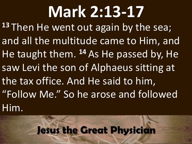 Jesus the great physician part 1