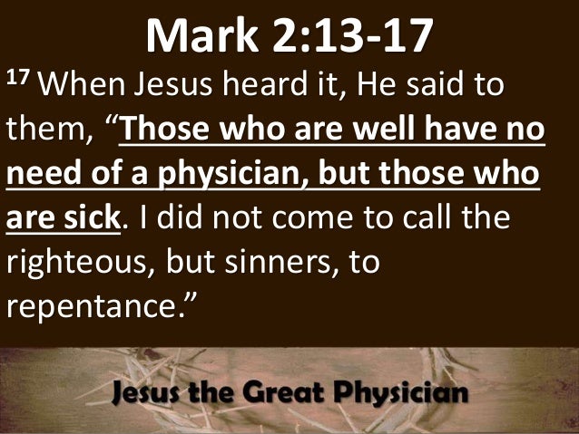 Jesus the great physician part 1