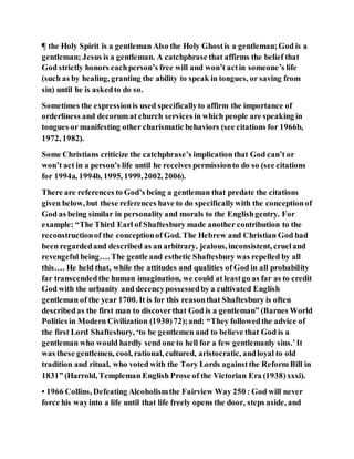 Jesus Was A Gentleman