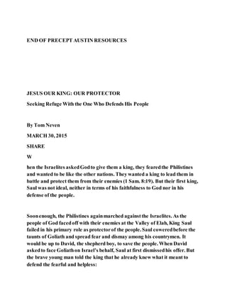 Jesus was and is our protector