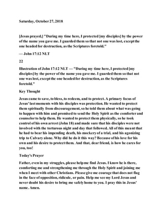 Jesus was and is our protector