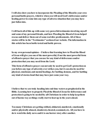 Jesus was and is our protector