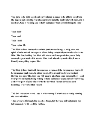 Jesus was and is our protector