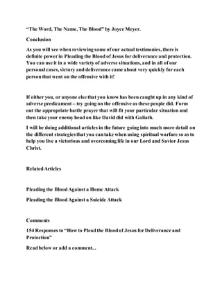 Jesus was and is our protector