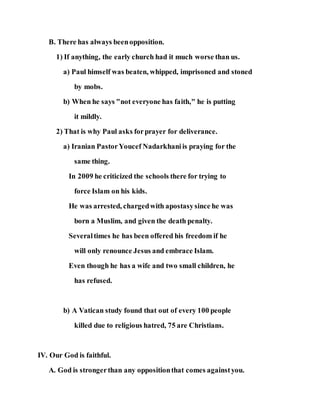 Jesus was and is our protector