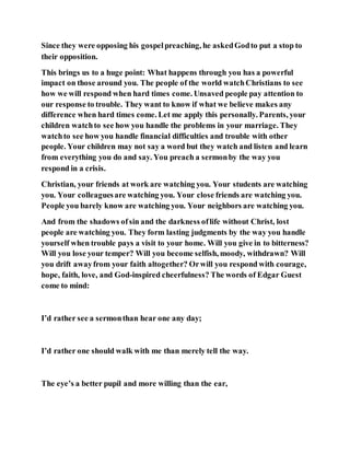 Jesus was and is our protector