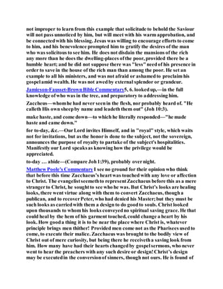Solicitude Example Jesus was choosing zaccheus for salvation | DOCX