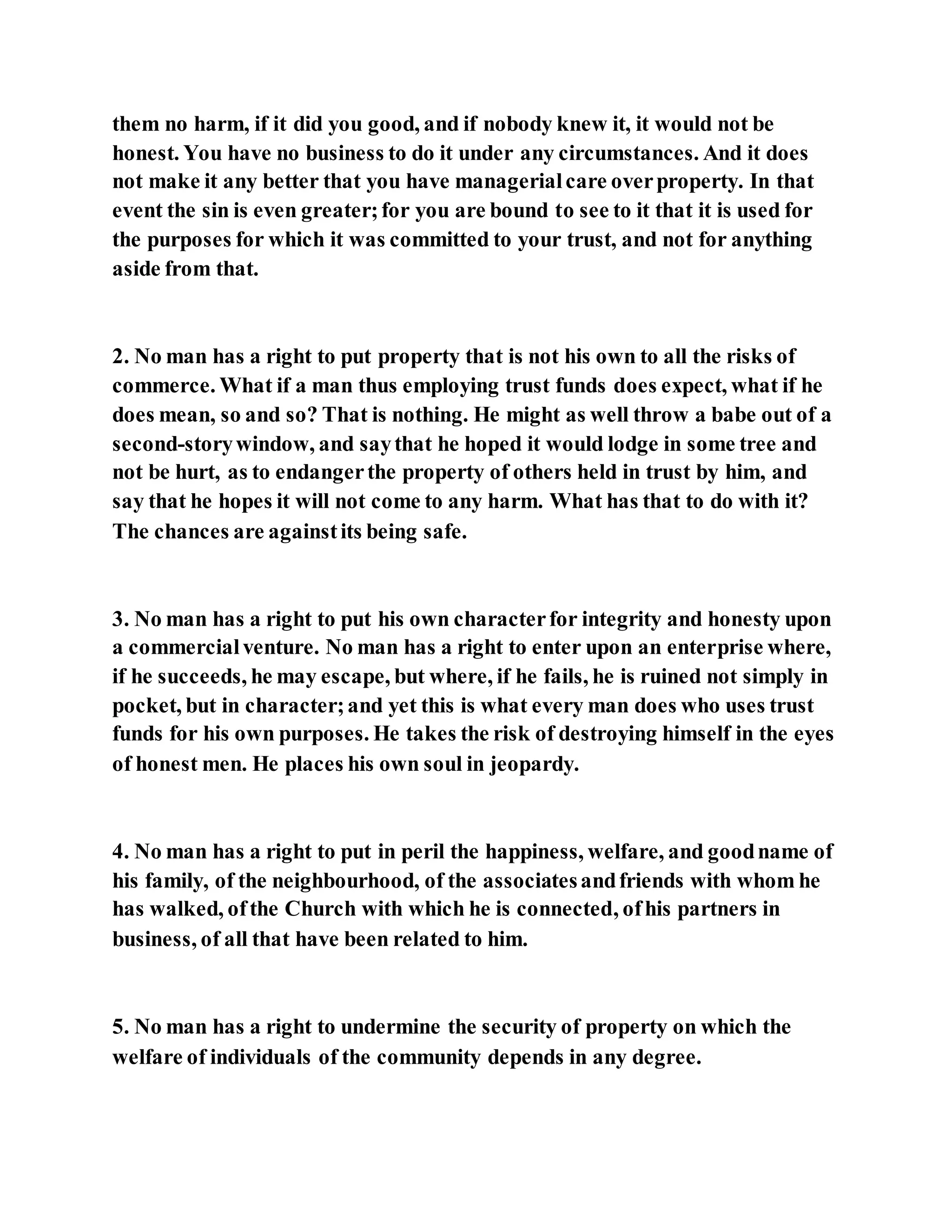 Jesus was clear you cannot serve two masters