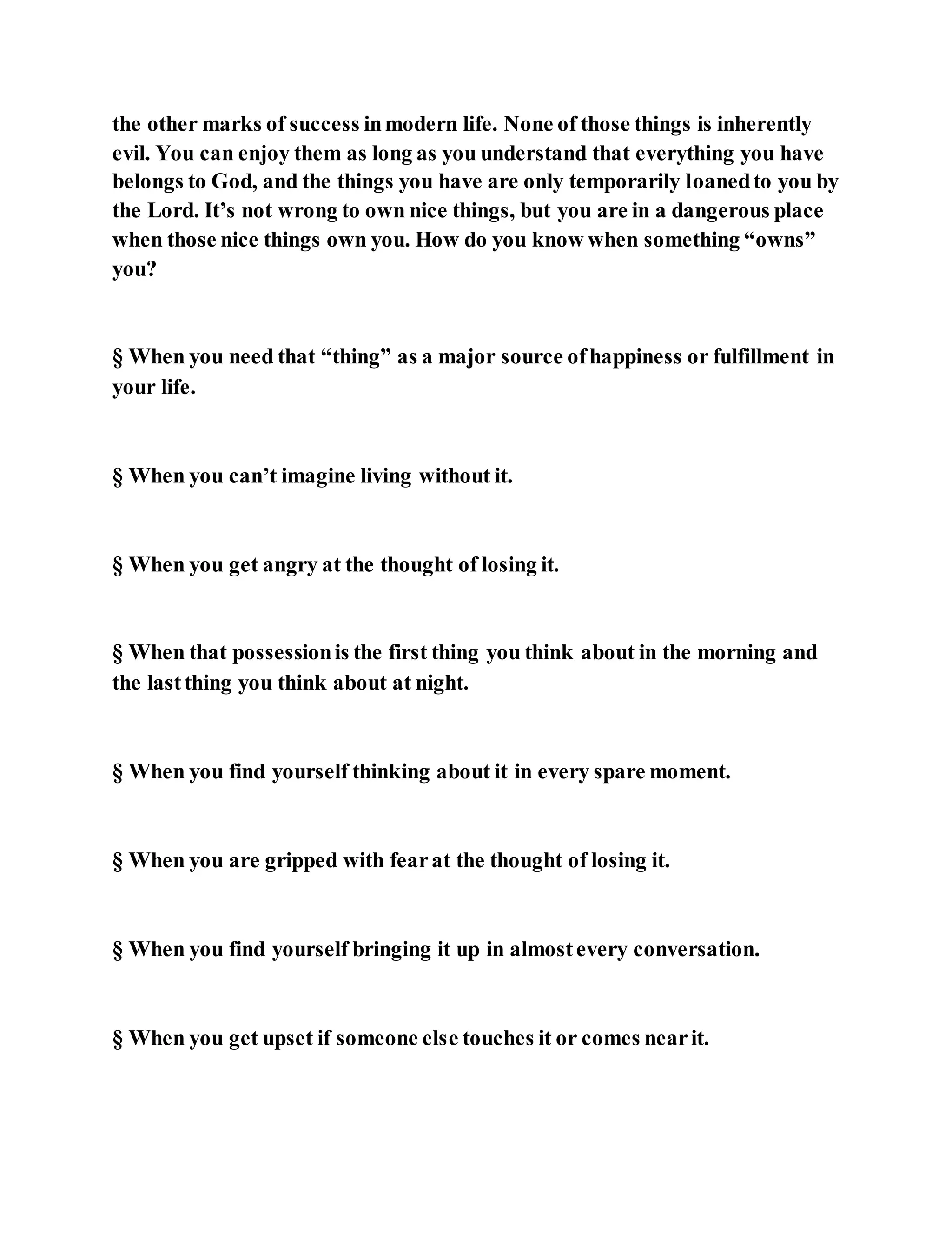 Jesus was clear you cannot serve two masters