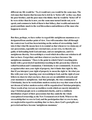 Jesus was clear you cannot serve two masters