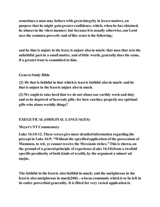 Jesus was clear you cannot serve two masters