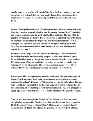 Jesus was clear you cannot serve two masters