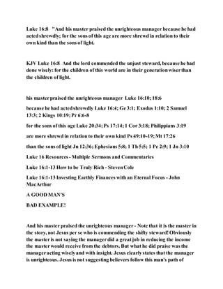 Jesus was clear you cannot serve two masters