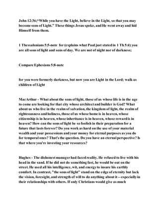 Jesus was clear you cannot serve two masters