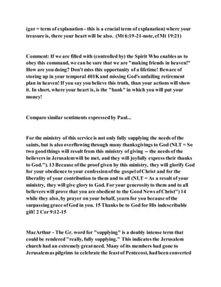 Jesus was clear you cannot serve two masters