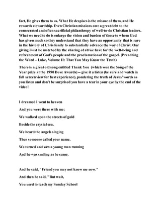 Jesus was clear you cannot serve two masters