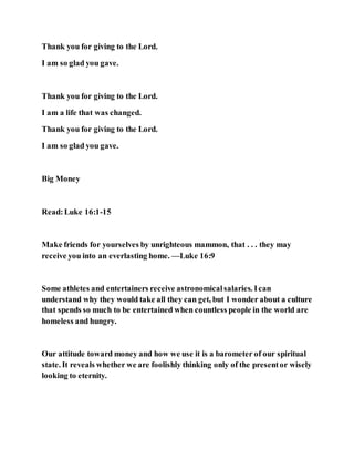 Jesus was clear you cannot serve two masters