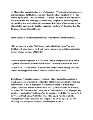 Jesus was clear you cannot serve two masters