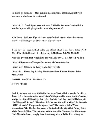 Jesus was clear you cannot serve two masters