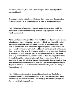 Jesus was clear you cannot serve two masters