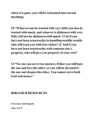 Jesus was clear you cannot serve two masters