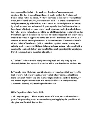 Jesus was clear you cannot serve two masters