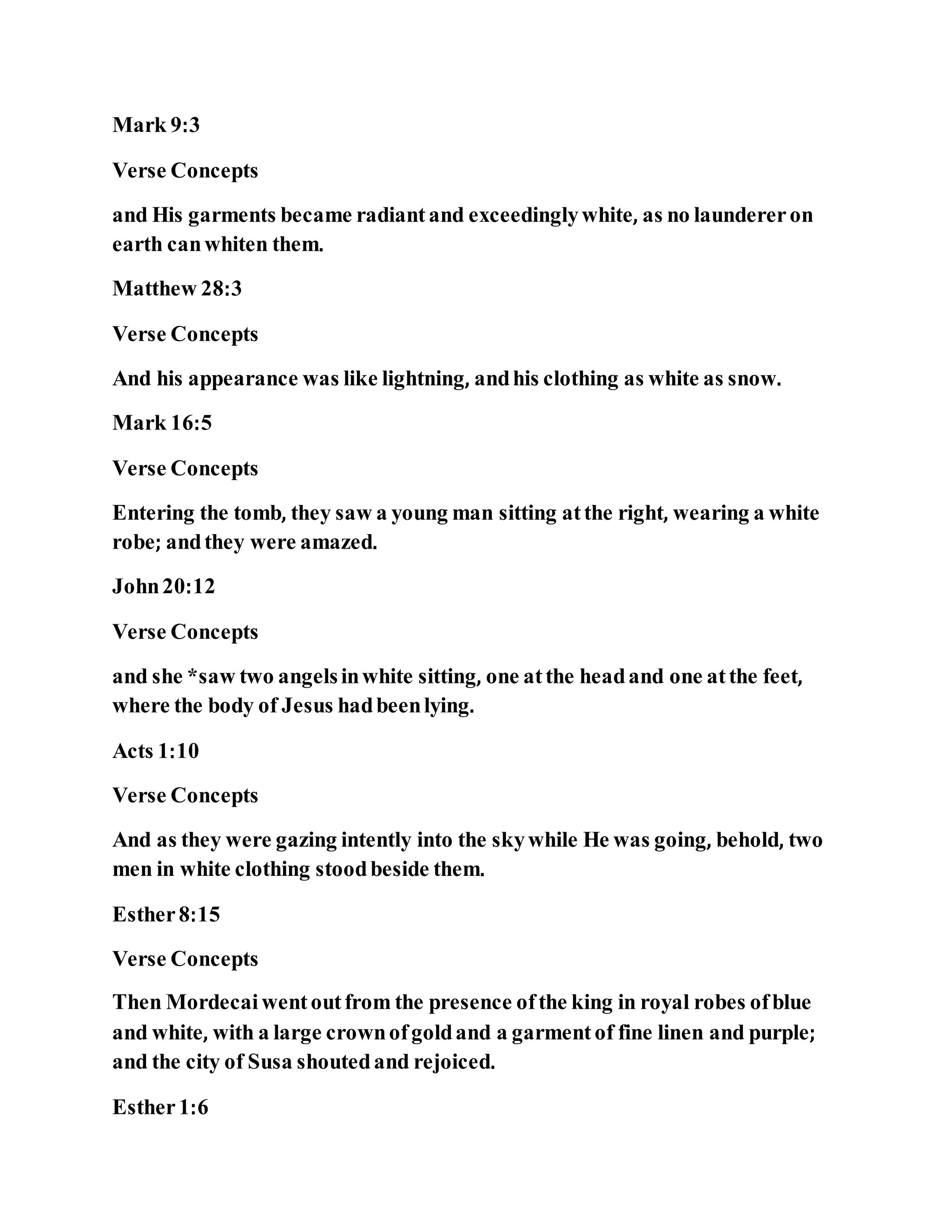 Jesus was clothed in white | PDF