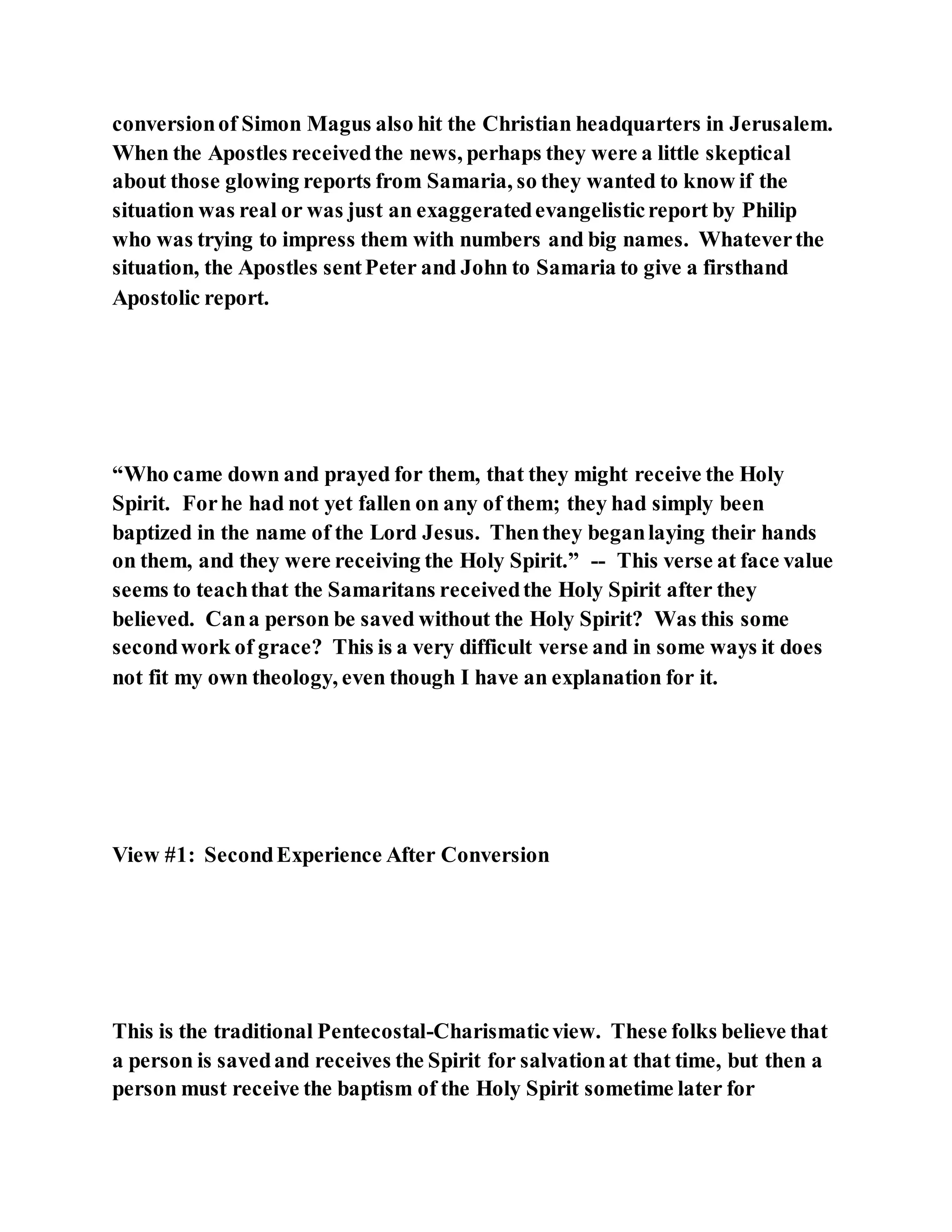 Jesus was converting a man of great sorcery