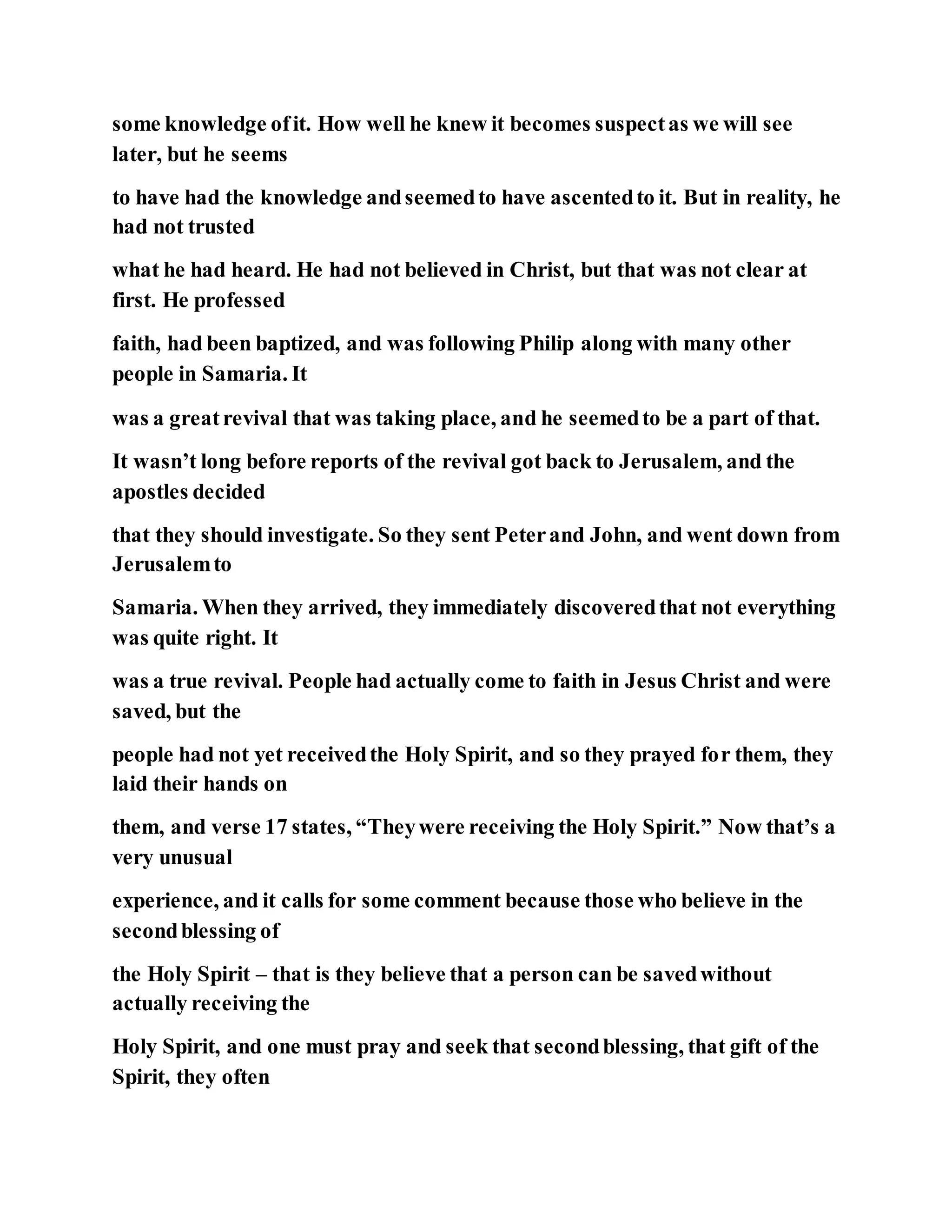 Jesus was converting a man of great sorcery