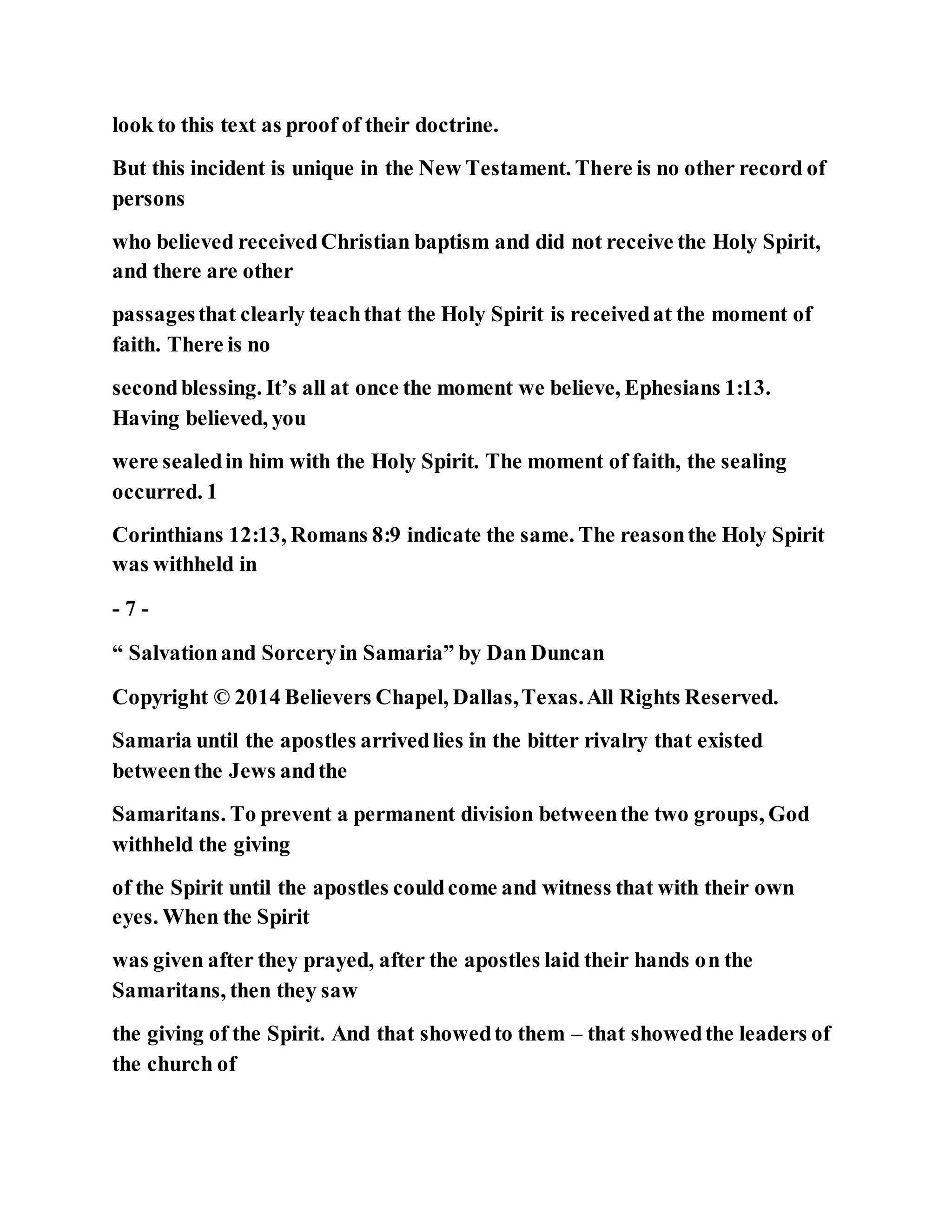 Jesus was converting a man of great sorcery