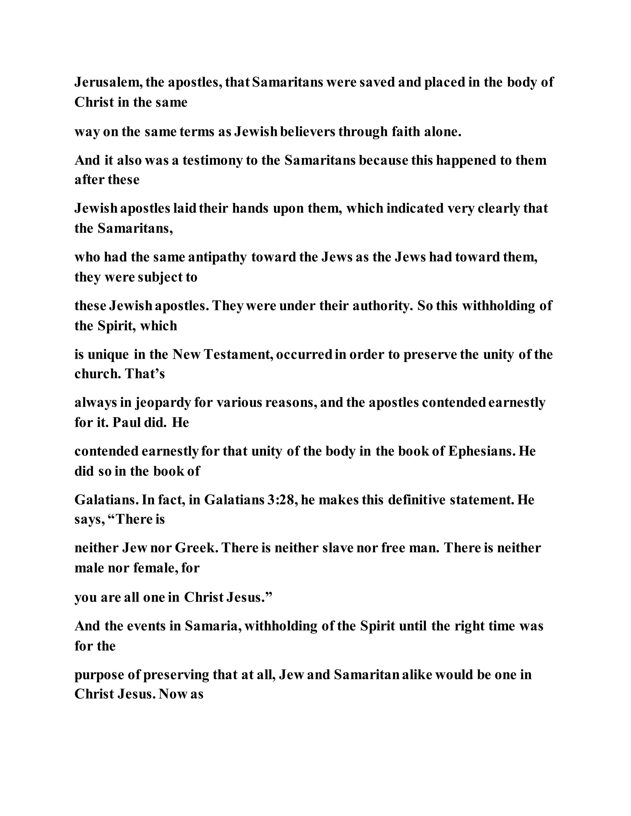 Jesus was converting a man of great sorcery