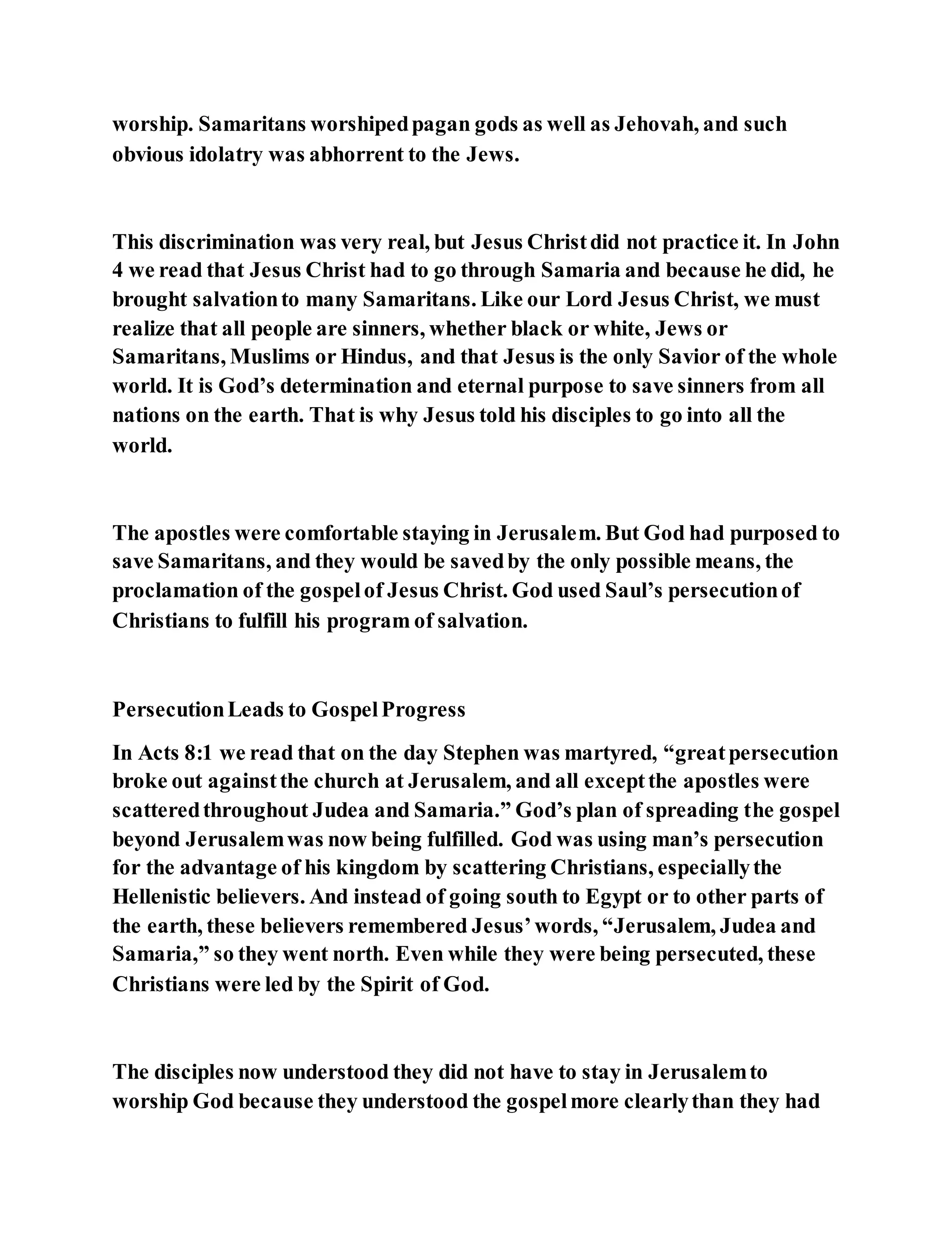 Jesus was converting a man of great sorcery