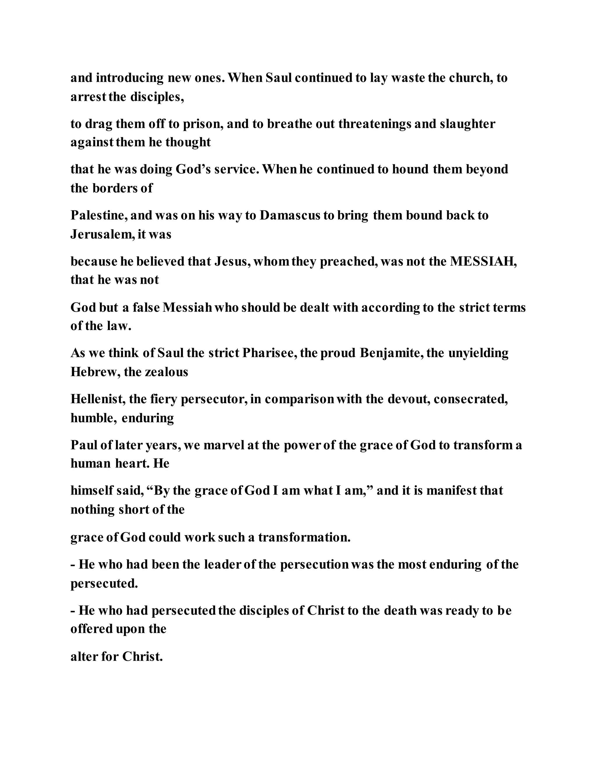 Jesus was converting saul of tarsus