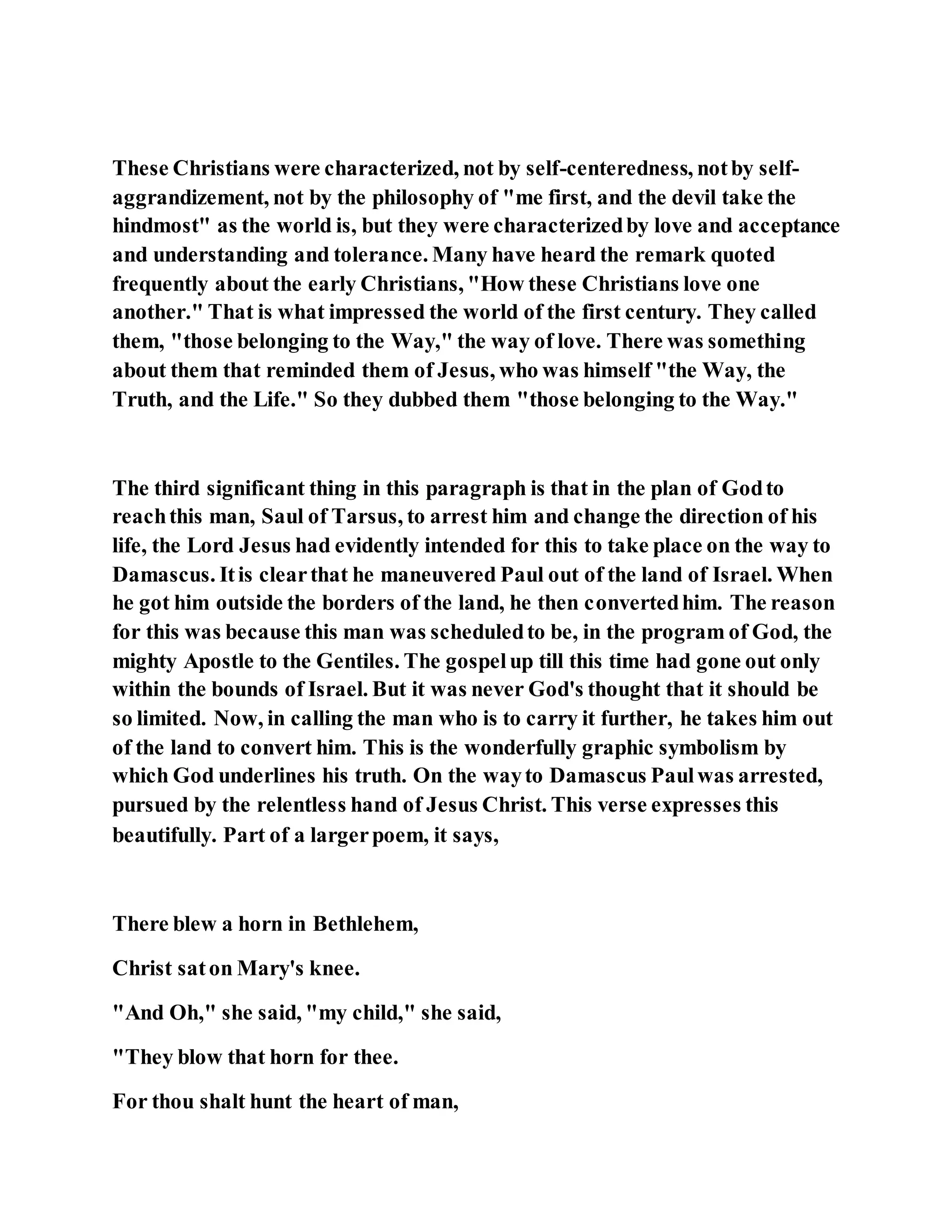 Jesus was converting saul of tarsus