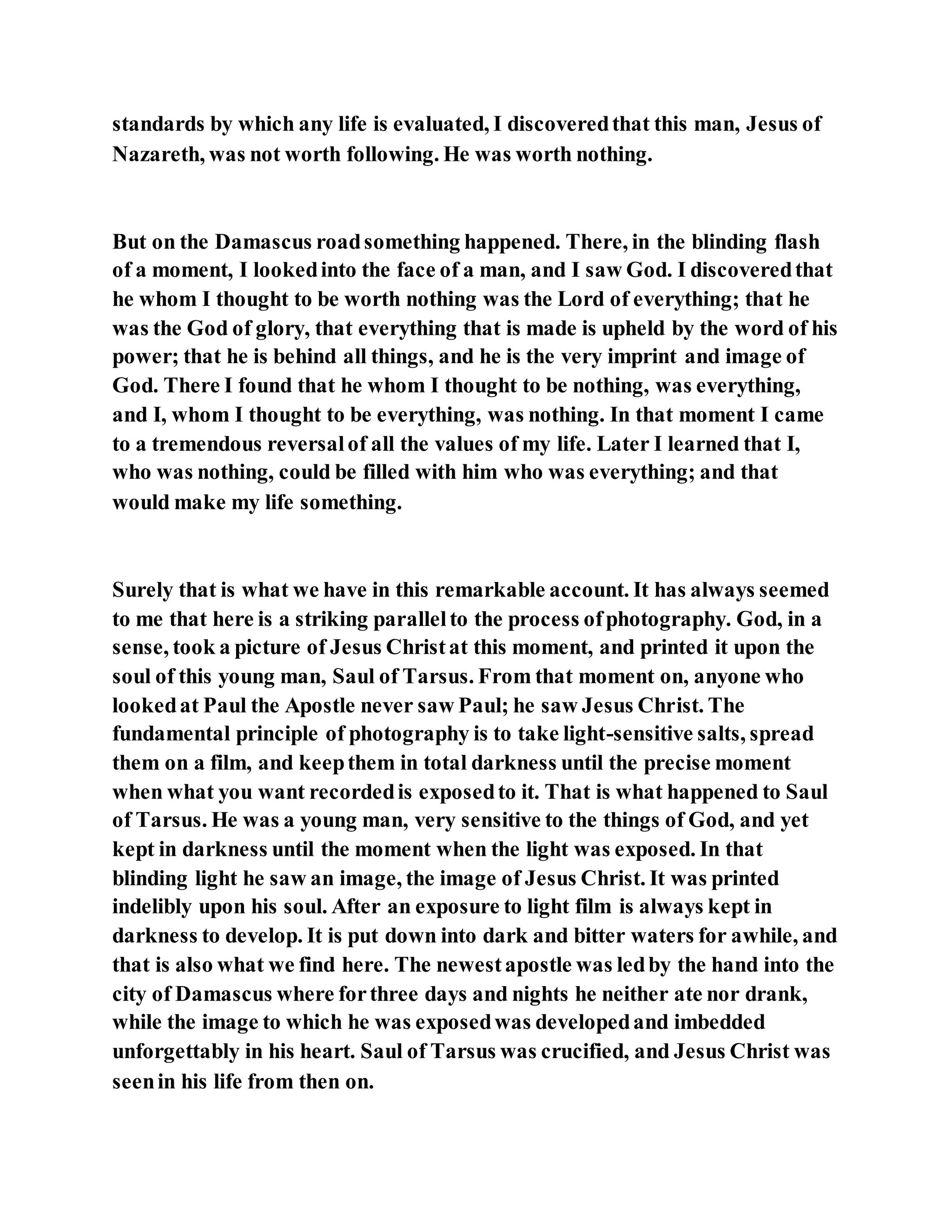 Jesus was converting saul of tarsus