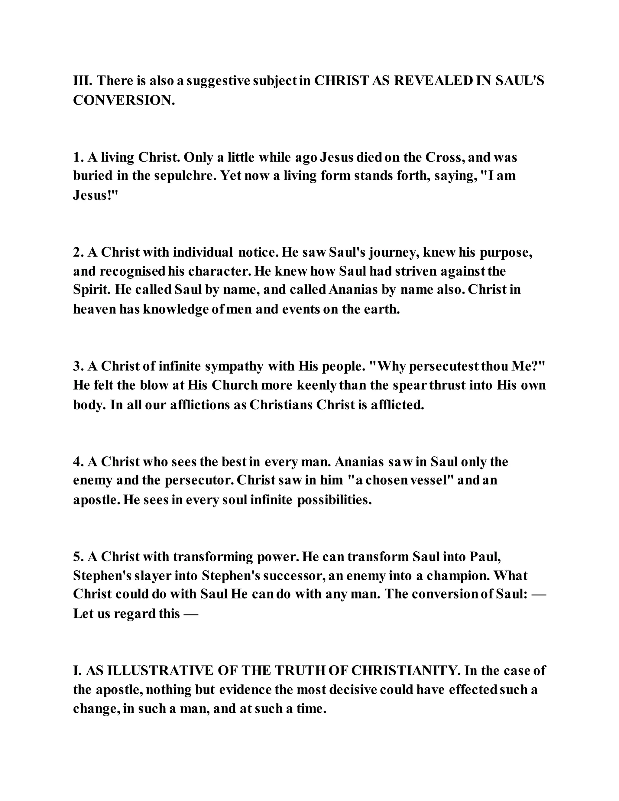 Jesus was converting saul of tarsus